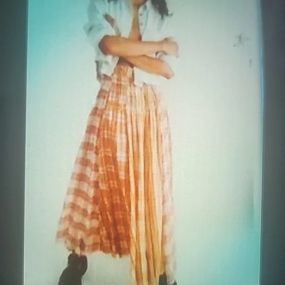 Paper Parachute Stretch Waist Maxi Full Skirt SZ M - Picture 12 of 16